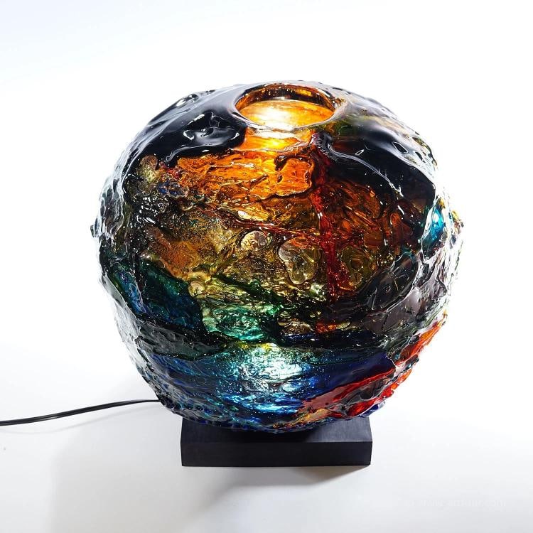 Large Spherical Vase Geacolor by Gae Aulenti for Venini, Murano, 1997 - 7