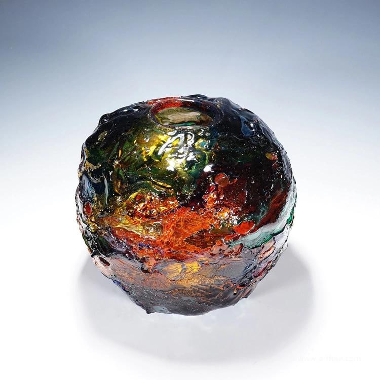 Large Spherical Vase Geacolor by Gae Aulenti for Venini, Murano, 1997 - 9
