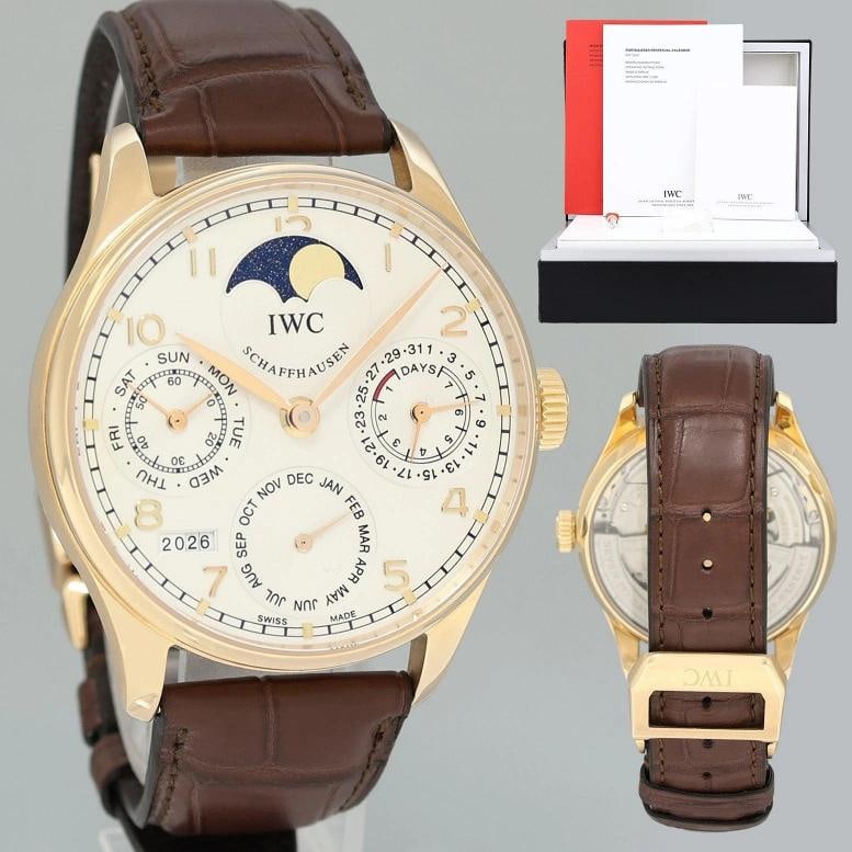 PAPERS IWC Perpetual Calendar 42mm Rose Gold W502213 Watch Box/Papers: Condition: Pre-owned - Excellent,Brand: IWC,Department: Men,Type: Wristwatch,Country of Origin: Switzerland 