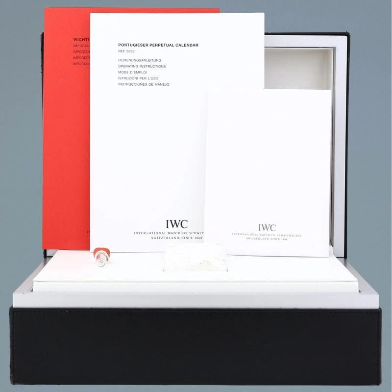 PAPERS IWC Perpetual Calendar 42mm Rose Gold W502213 Watch Box/Papers - 7