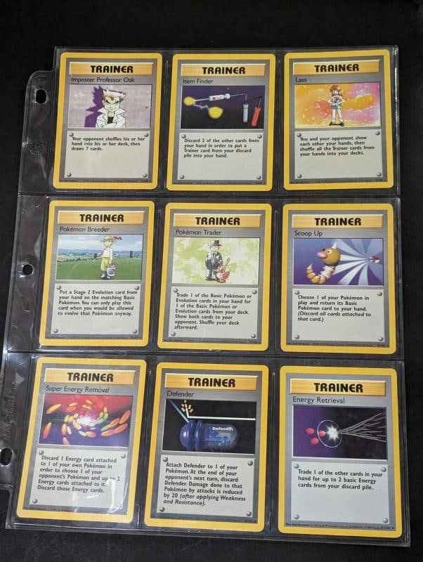COMPLETE BASE SET POKEMON CARDS 102/102 IN EXC/NEAR MINT CONDITION HIGH GRADE!!! - 11