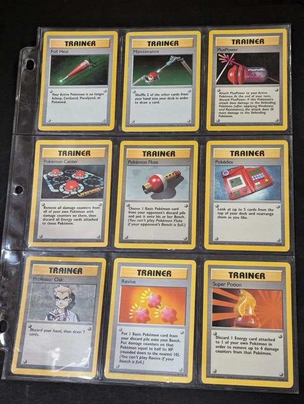 COMPLETE BASE SET POKEMON CARDS 102/102 IN EXC/NEAR MINT CONDITION HIGH GRADE!!! - 12
