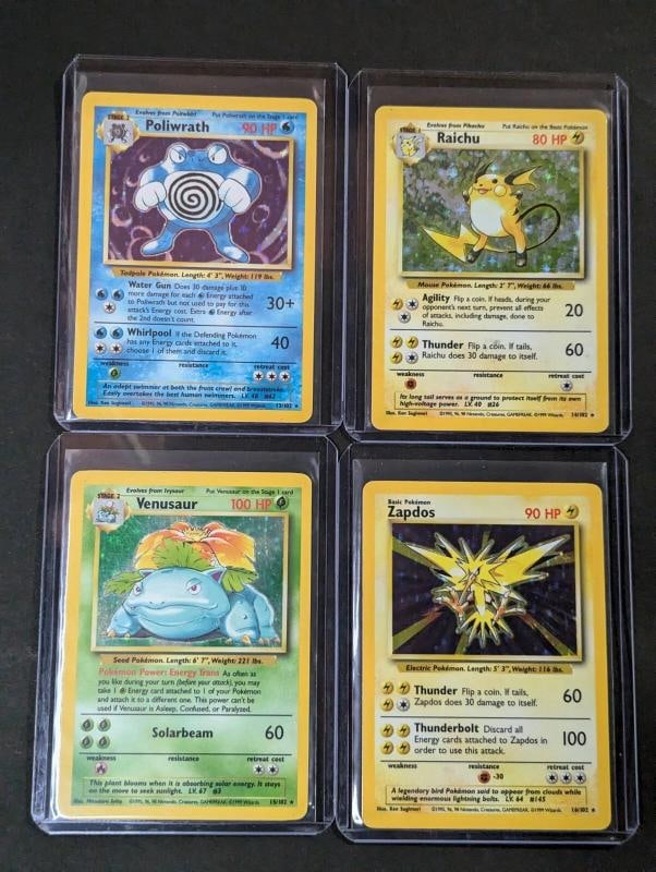 COMPLETE BASE SET POKEMON CARDS 102/102 IN EXC/NEAR MINT CONDITION HIGH GRADE!!! - 3