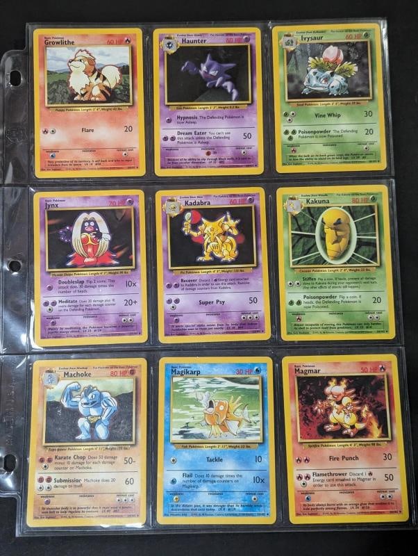 COMPLETE BASE SET POKEMON CARDS 102/102 IN EXC/NEAR MINT CONDITION HIGH GRADE!!! - 6