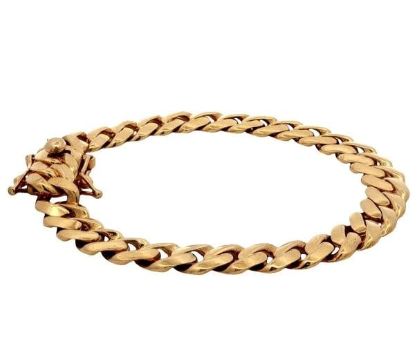 Curb Link Bracelet In 18k Yellow Gold - 2