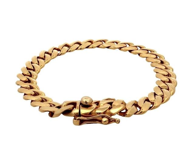 Curb Link Bracelet In 18k Yellow Gold - 3