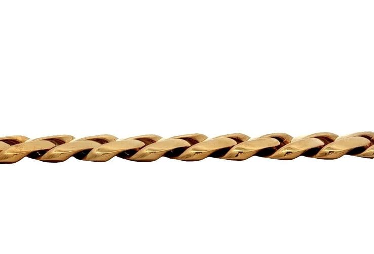 Curb Link Bracelet In 18k Yellow Gold - 5