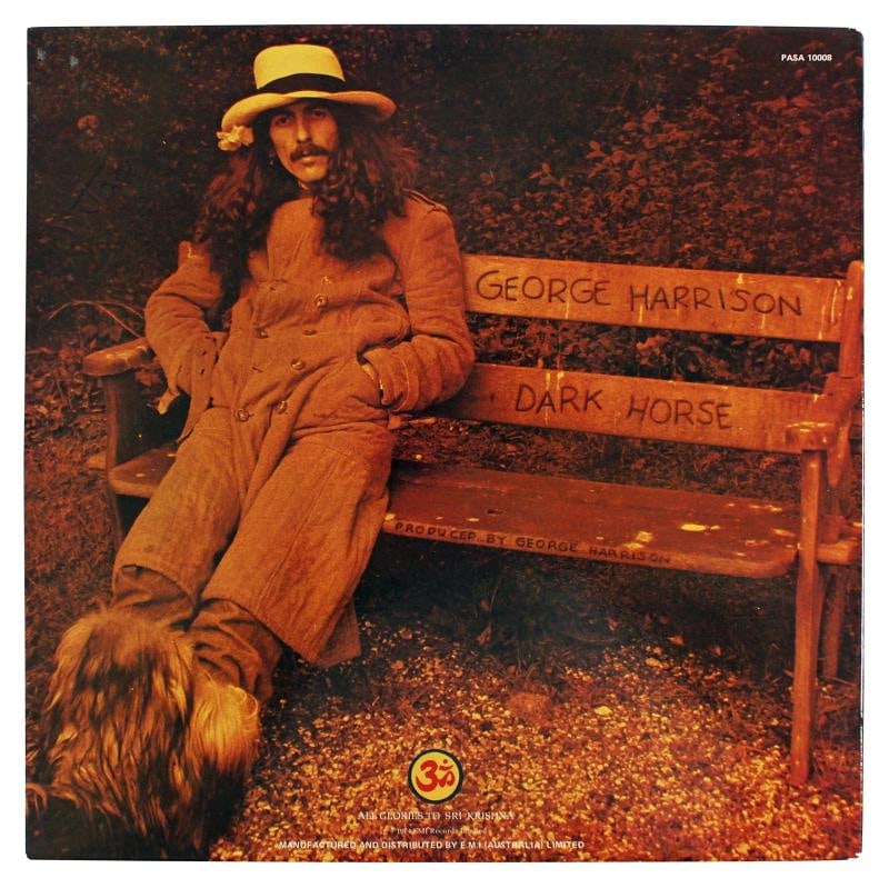 George Harrison Authentic Signed Dark Horse Album Cover W/ Vinyl JSA - 4