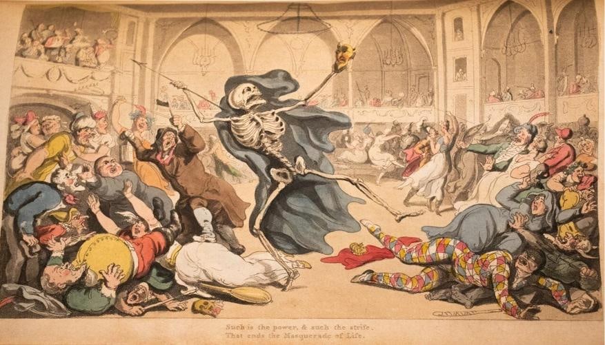 Thomas Rowlandson William Coombe / ENGLISH DANCE OF DEATH 1st Edition 1815 - 18