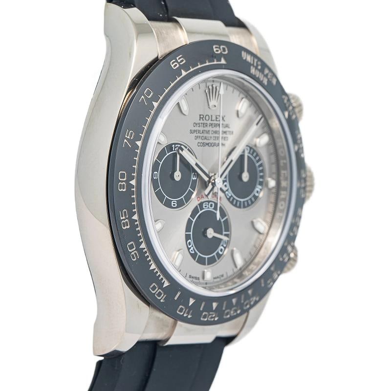 Rolex Daytona 116519LN 2019 Card 18k White Gold Silver Ghost Auto Men Watch 40mm - 4