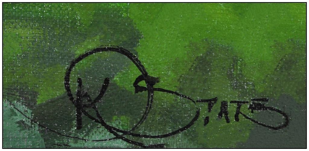 Kathryn Stats Original Oil Painting On Canvas Board Landscape Signed Framed Art - 3