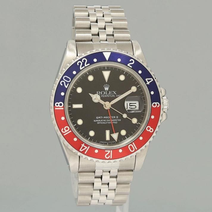 PAPERS MINT Rolex GMT-Master 2 Pepsi Blue Red Jubilee Steel 16710 Watch Box/papers - 3