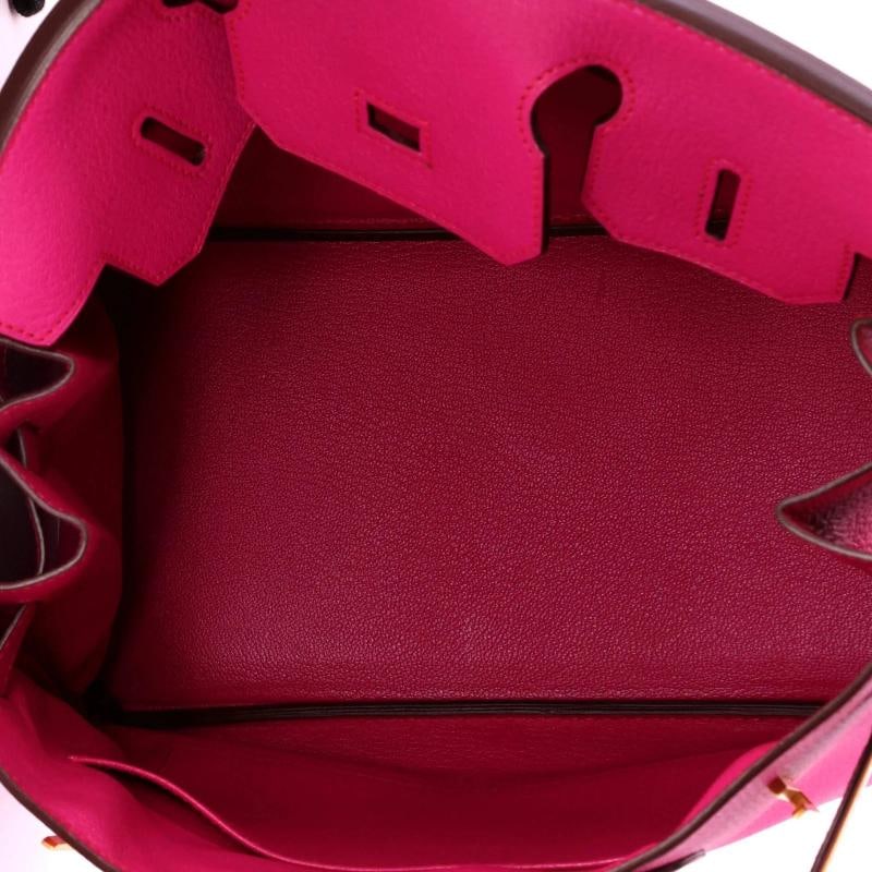 Hermes Birkin Handbag Pink Chevre Mysore with Brushed Gold Hardware 30 - 5