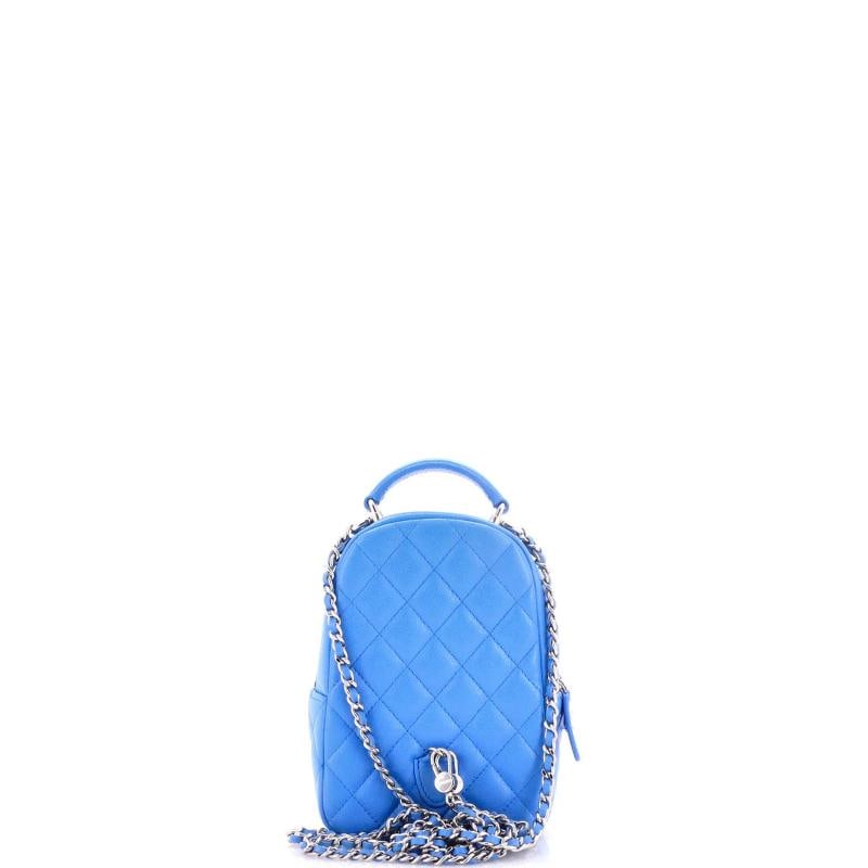 Chanel Classic CC Chain Pocket Backpack Quilted Caviar Mini - 3