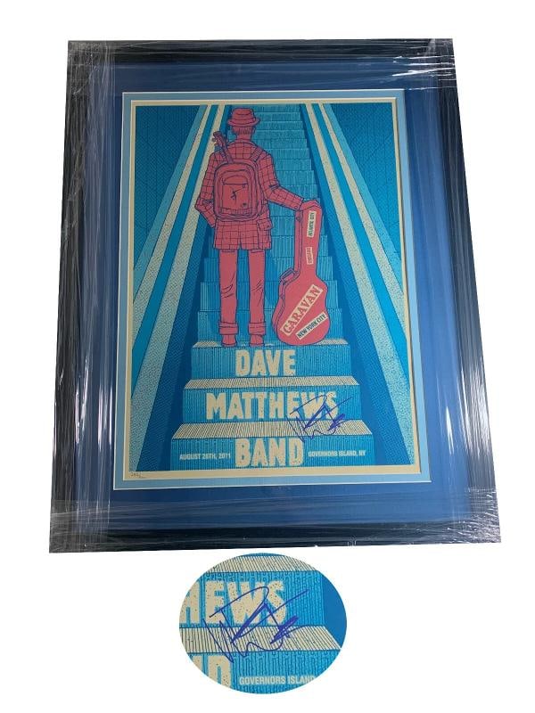 DAVE MATTHEWS DAVE MATTHEWS BAND SIGNED FRAMED AUTO CONCERT POSTER BECKETT BAS: Industry: Music,Signed: Yes,Autograph Authentication: Beckett,Object Type: Poster,Original/Reproduction: Original,Modified Item: No,Country of Origin: United States 