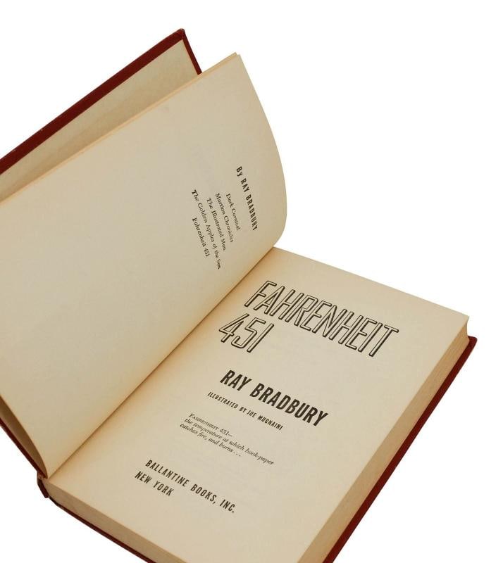 Fahrenheit 451 ~ SIGNED by RAY BRADBURY ~ First Edition ~ 1st Printing ~ 1953 - 6