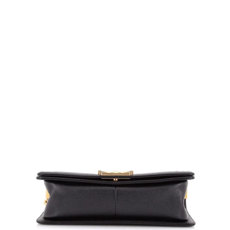 Chanel Boy Flap Bag Quilted Caviar Old Medium - 4