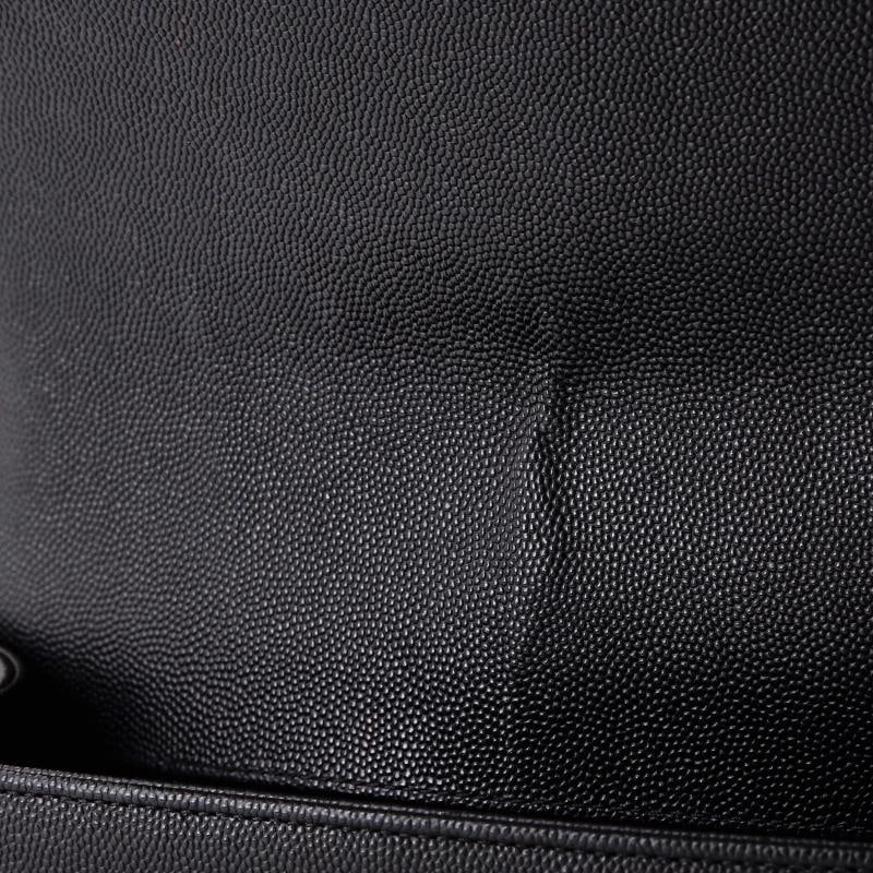 Chanel Boy Flap Bag Quilted Caviar Old Medium - 7