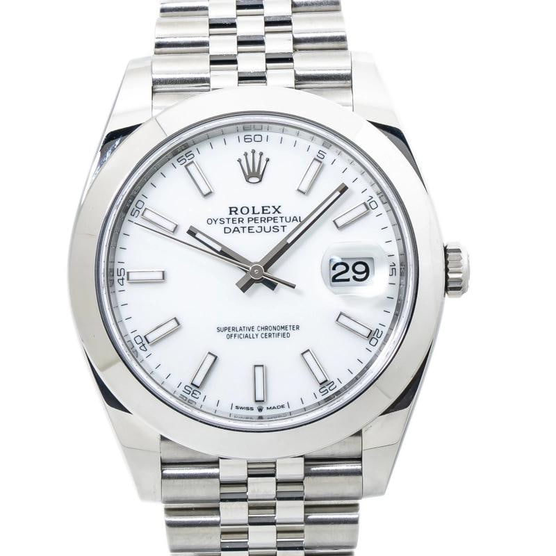 Rolex Datejust 126300 Jubilee 2022 Card Stainless Steel White Dial Auto Men 41mm - 2