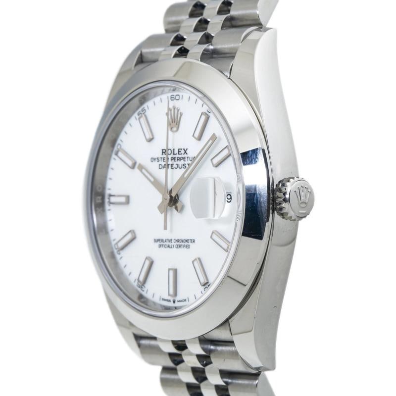 Rolex Datejust 126300 Jubilee 2022 Card Stainless Steel White Dial Auto Men 41mm - 3