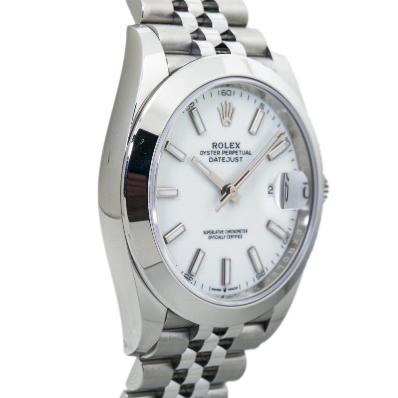 Rolex Datejust 126300 Jubilee 2022 Card Stainless Steel White Dial Auto Men 41mm - 4
