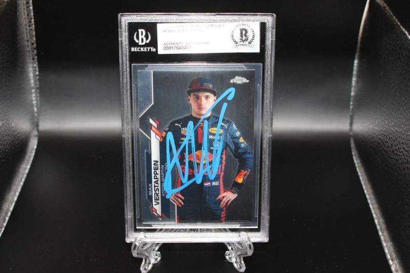 MAX VERSTAPPEN SIGNED 2020 TOPPS CHROME F1 FORMULA 1 #6 RC ROOKIE CARD BECKETT - 2