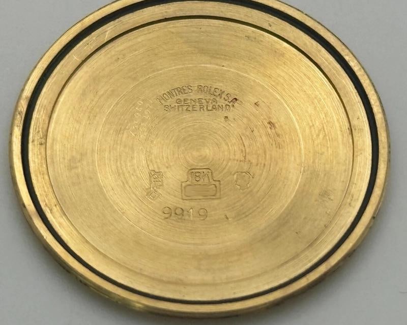 Vintage Rolex Precision Disco Volante 9919 36mm Tropical Dial Yellow Gold - 6