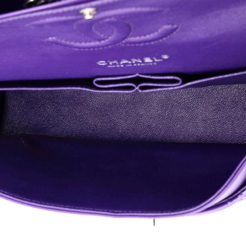 Chanel Classic Double Flap Bag Quilted Patent Medium - 5