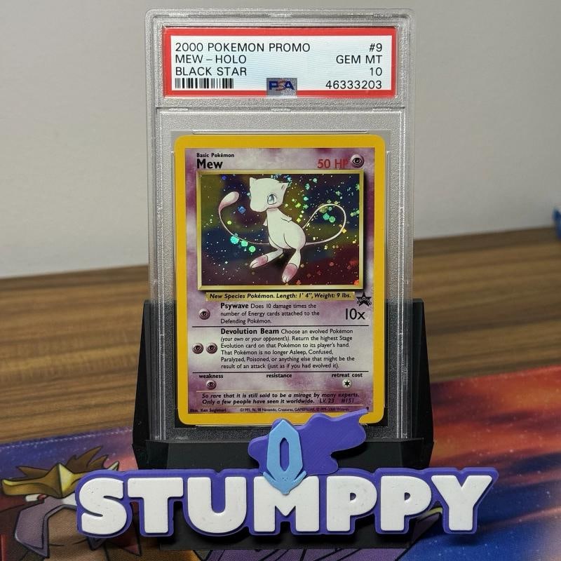 PSA 10 MEW 9 | 2000 Black Star Promo Holo WOTC Graded Pokemon Card: Condition: Graded - PSA 10: Professionally graded ,Card Size: Standard,Attribute/MTG:Colour: Psychic,Set: Promo Cards,Character: Mew,Card Condition: Near Mint or Better,Grade: 10,Year Manufactured: 20