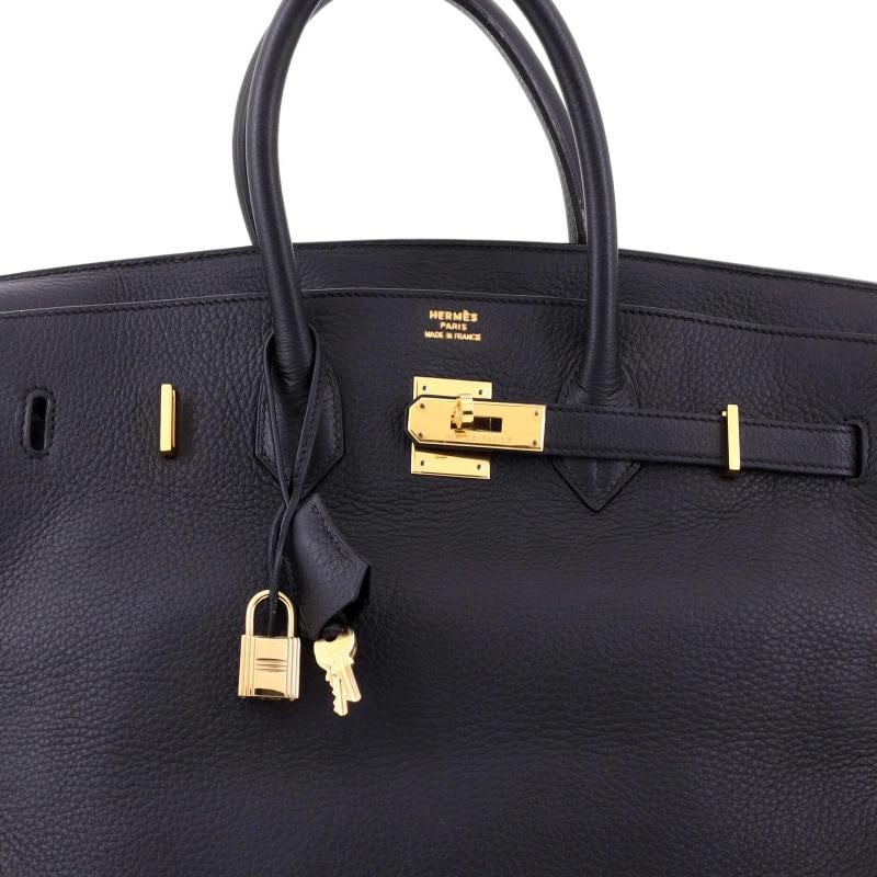 Hermes Birkin Handbag Black Togo with Gold Hardware 35 - 5
