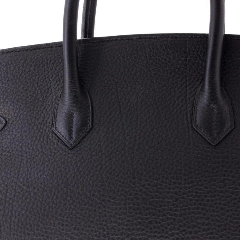 Hermes Birkin Handbag Black Togo with Gold Hardware 35 - 8