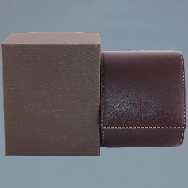 MINT 5524G Patek Philippe Blue Leather White Gold Travel Time 42mm Watch - 7