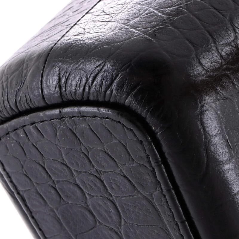 Chanel Gabrielle Hobo with Logo Handle Crocodile Embossed Calfskin Medium - 7