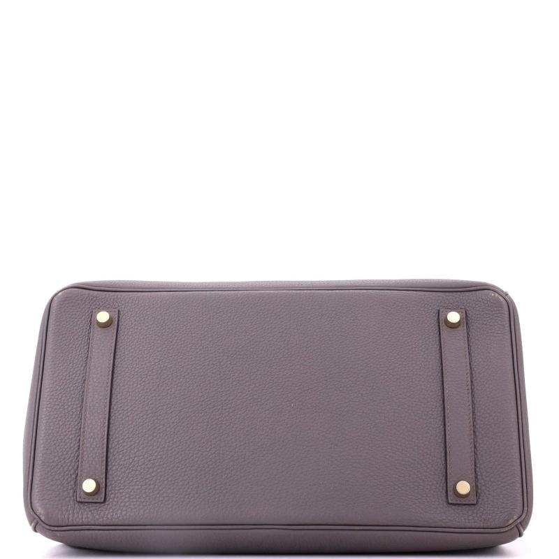 Hermes Birkin Handbag Grey Togo with Gold Hardware 35 - 4