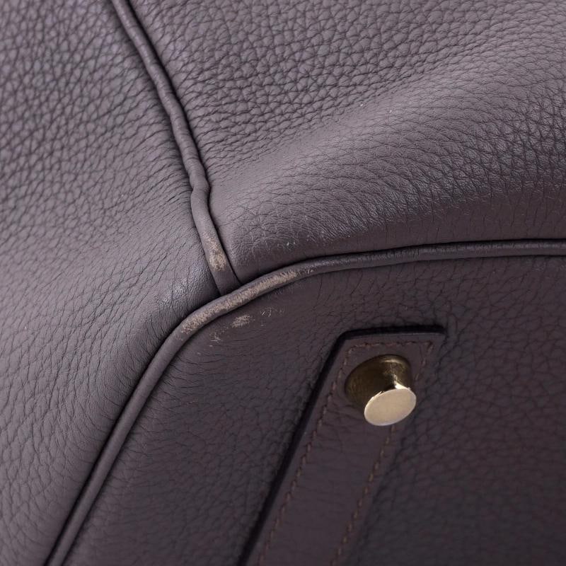 Hermes Birkin Handbag Grey Togo with Gold Hardware 35 - 8