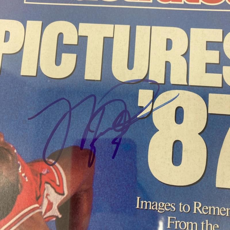Michael Jordan Signed 1987 Sports Illustrated Magazine Beckett Certified - 3