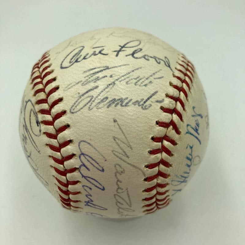1964 All Star Game Team Signed Baseball Roberto Clemente Willie Mays Koufax PSA - 2