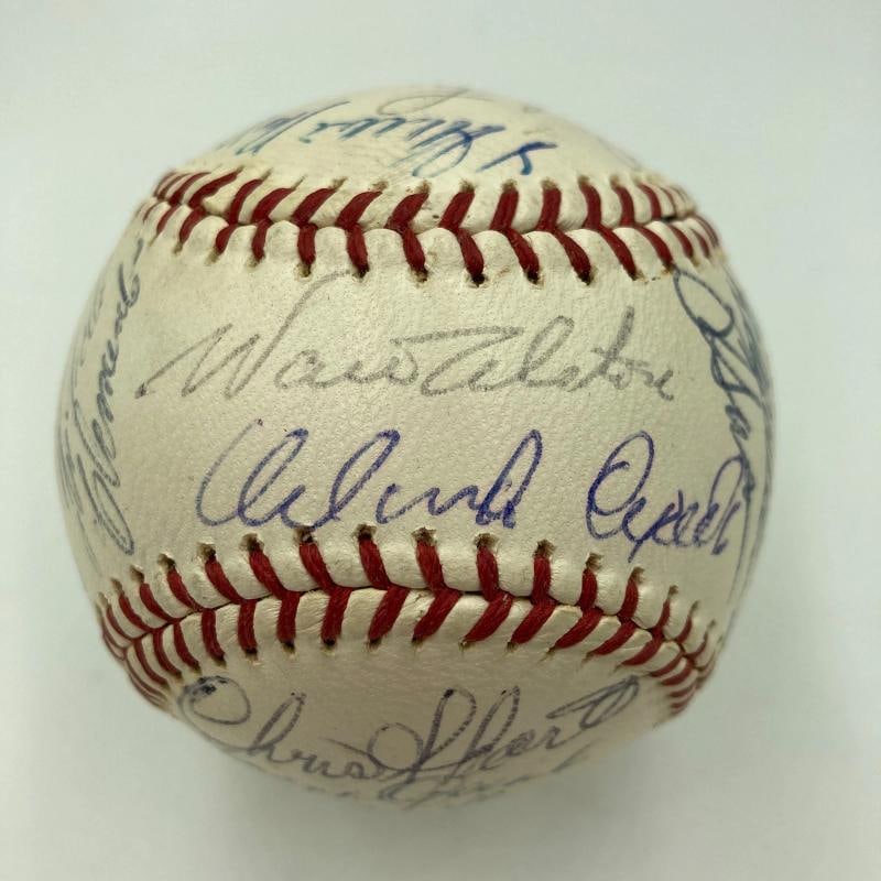 1964 All Star Game Team Signed Baseball Roberto Clemente Willie Mays Koufax PSA - 3