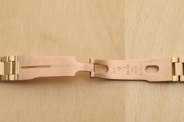 ROLEX DATEJUST 69068 18K YELLOW GOLD FACTORY RUBY DIAMOND PRESIDENT WATCH - 12