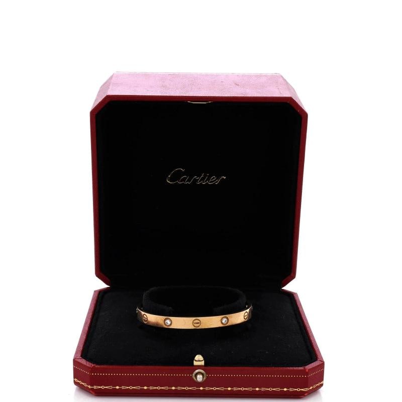 Cartier Love 4 Diamond Bracelet 18K Yellow Gold with Diamonds - 2