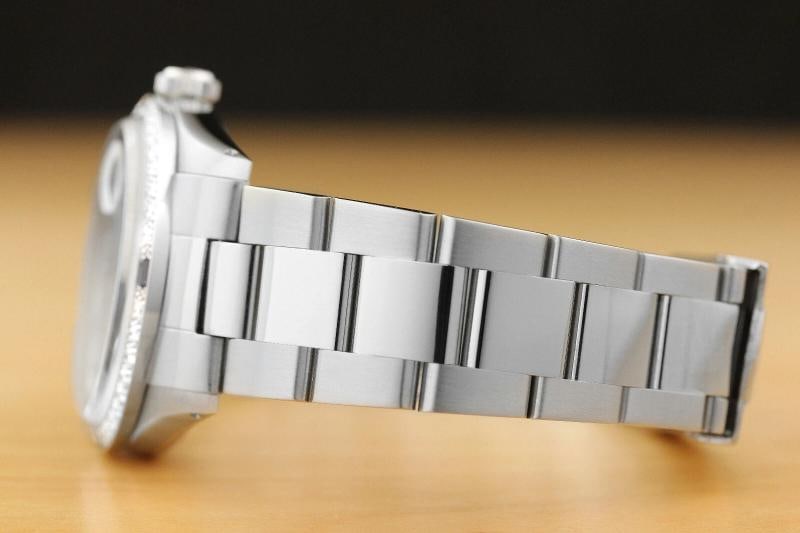 MENS ROLEX DATEJUST ICE BLUE 18K WHITE GOLD DIAMOND SAPPHIRE & STEEL WATCH - 5