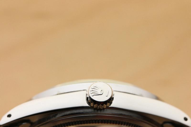 MENS ROLEX DATEJUST ICE BLUE 18K WHITE GOLD DIAMOND SAPPHIRE & STEEL WATCH - 8