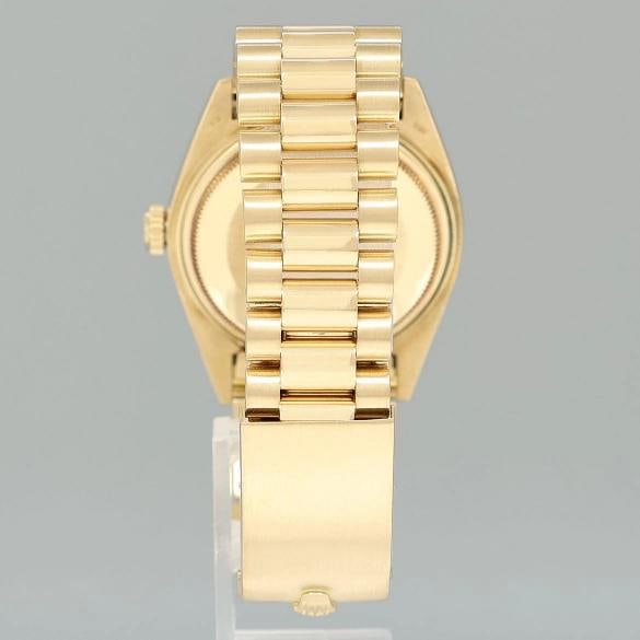 Rolex DateJust 36mm 1601 Yellow Gold President Champagne Pie Pan Stick Watch Box - 5