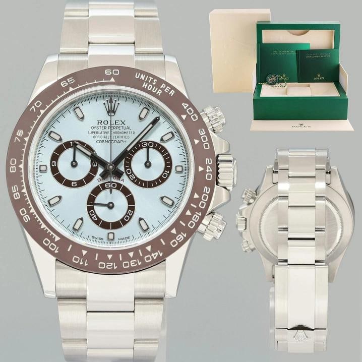 2012 Rolex Daytona 116520 Glacier Blue Steel Platona Ceramic 40mm Watch Box: Brand Rolex (Guaranteed Authentic) Model Daytona Cosmograph Reference Number 116520 Serial Number Random Gender Men's Metal Stainless Steel Case Size 40.00mm Wrist Size This watch will currently comfo