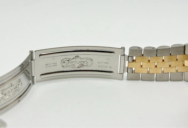 Rolex Datejust 16013 36mm Factory Silver Diamond Dial 18K Yellow Gold Steel - 10