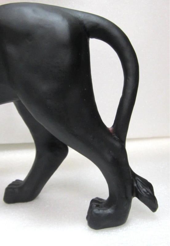 DAUM LIMITED ED CRYSTAL BLACK & GOLD SAND LION FIGURINE #05562-1S BRAND NIB RARE - 5