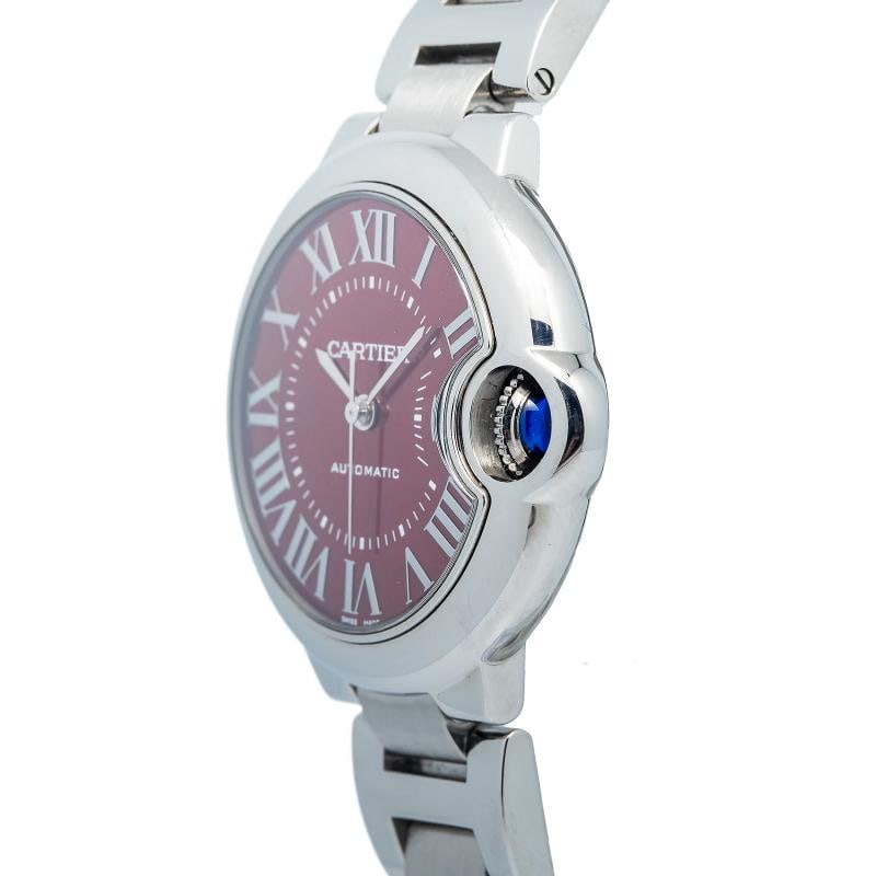 Cartier Ballon Bleu WSBB0052 Stainless Steel Red Dial Quartz Watch 33mm - 2