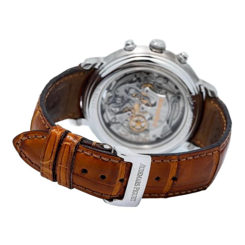 Audemars Piguet Tourbillon Chronograph 25909BC Manual 18k White Gold Watch 43mm - 5