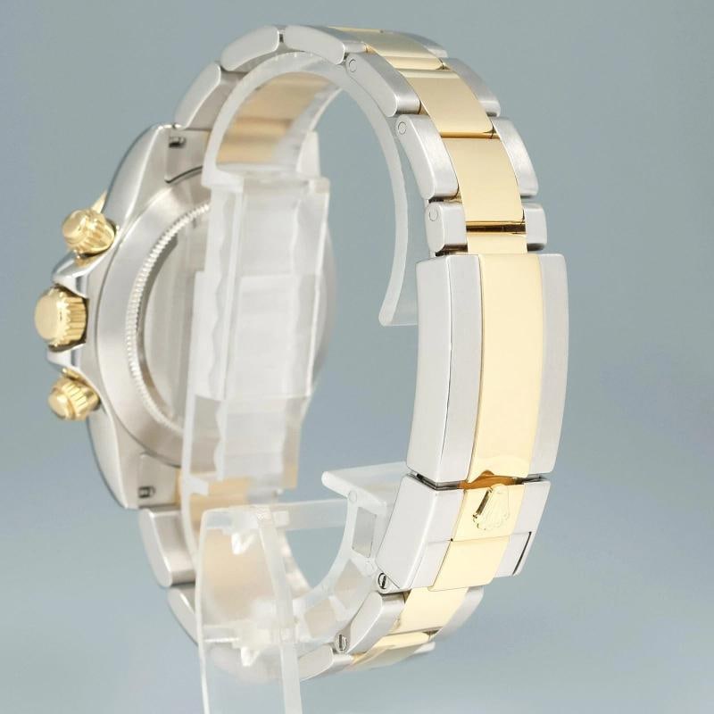 2009 MINT Rolex Daytona 116523 Black Diamond Dial Steel Yellow Gold Two Tone - 4