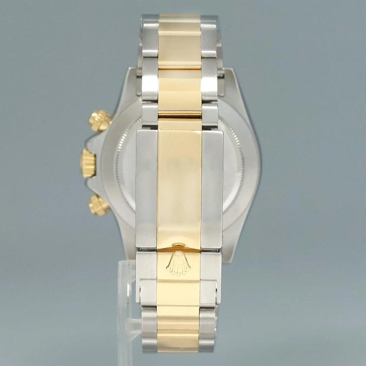 2009 MINT Rolex Daytona 116523 Black Diamond Dial Steel Yellow Gold Two Tone - 5